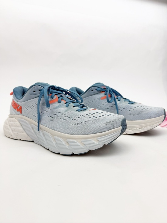Hoka One One Shoes - Hoka One One Gaviota 4 Sneakers Running Shoes Size 9 Blue Fog/Plein Air